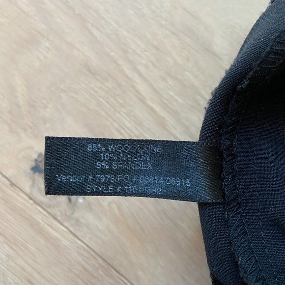 Club Monaco Classic Black Suit Pant - Picture 4 of 4